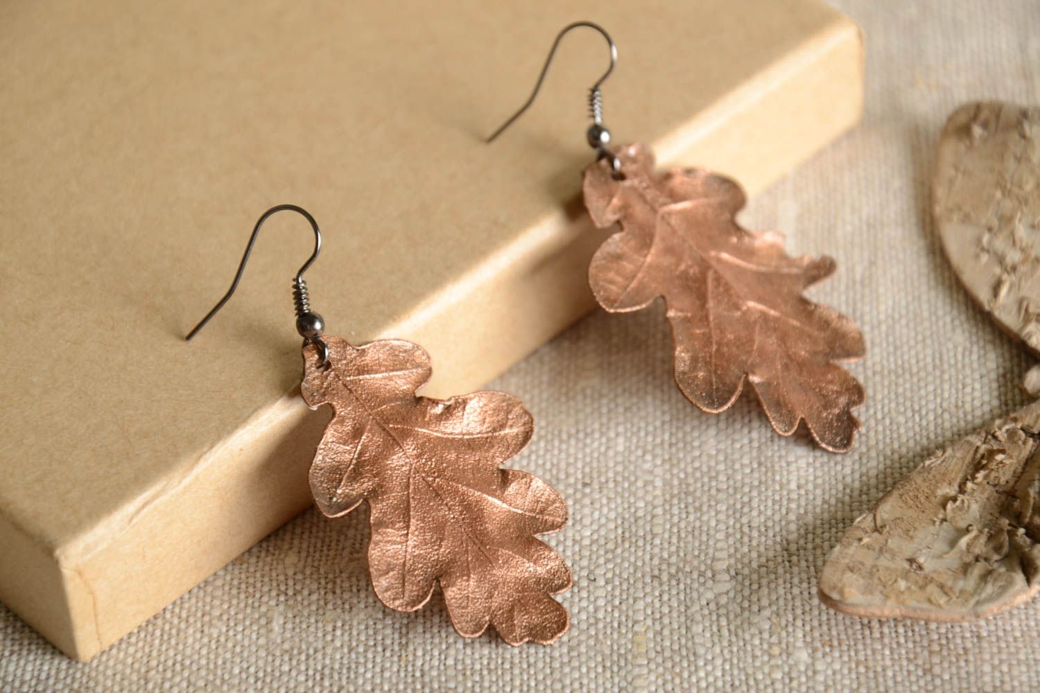 Beautiful handmade copper earrings metal earrings design fashion trends photo 1