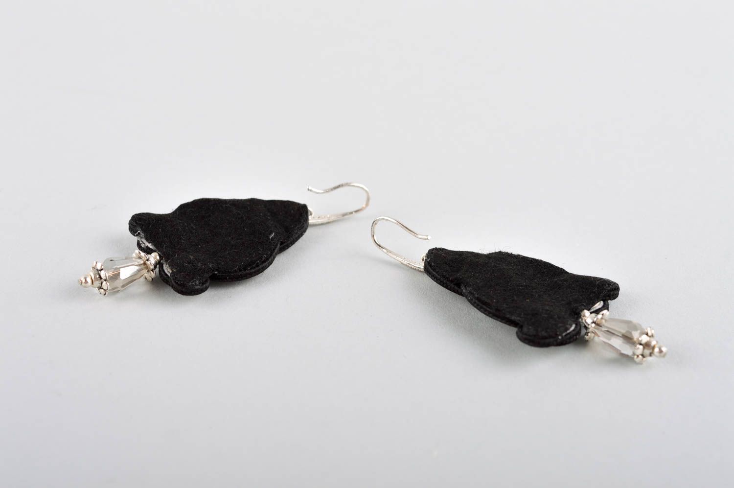 Long handmade soutache earrings textile earrings beaded earrings gifts for her photo 5