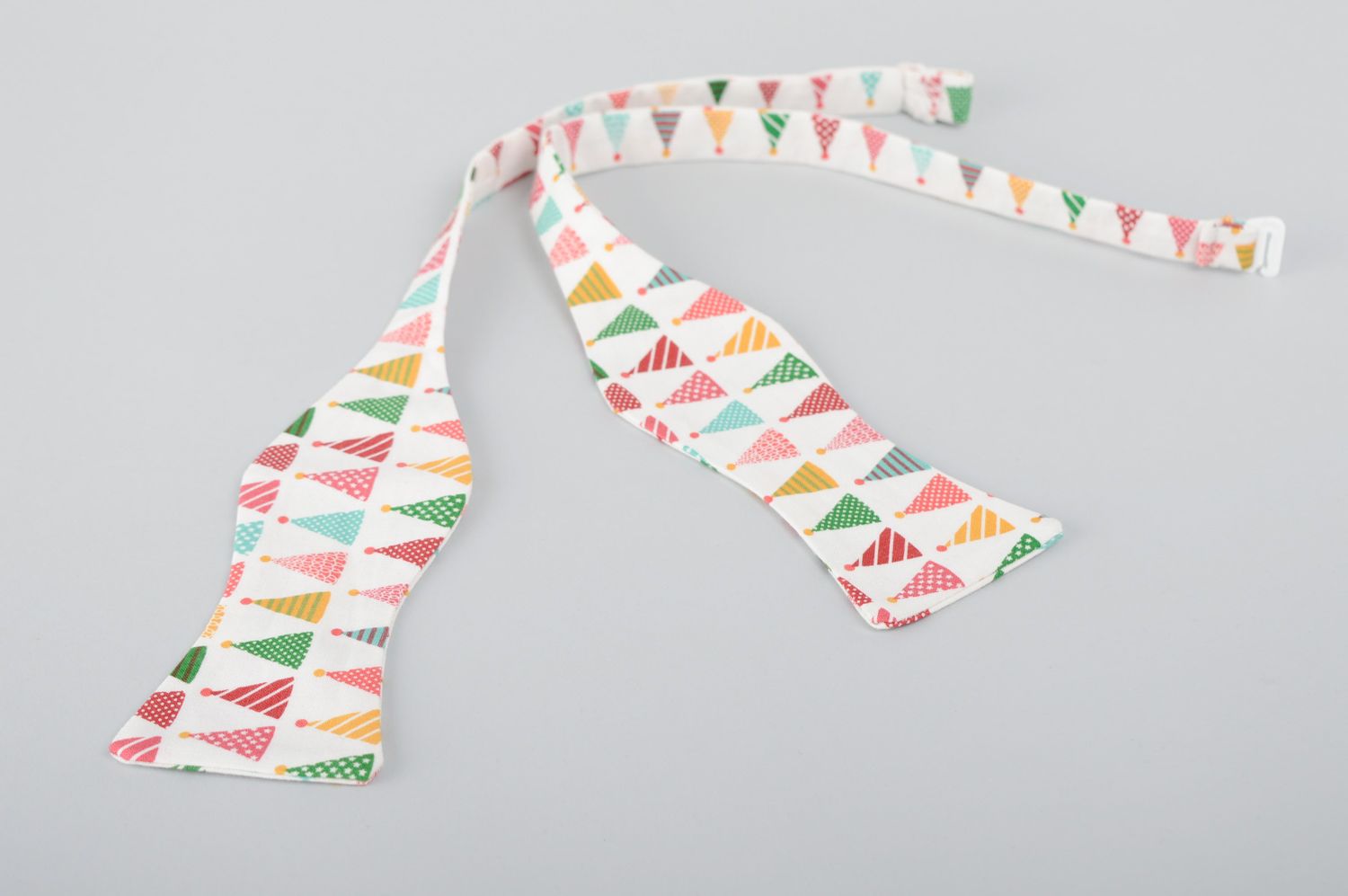 Handmade festive fabric bow tie photo 2