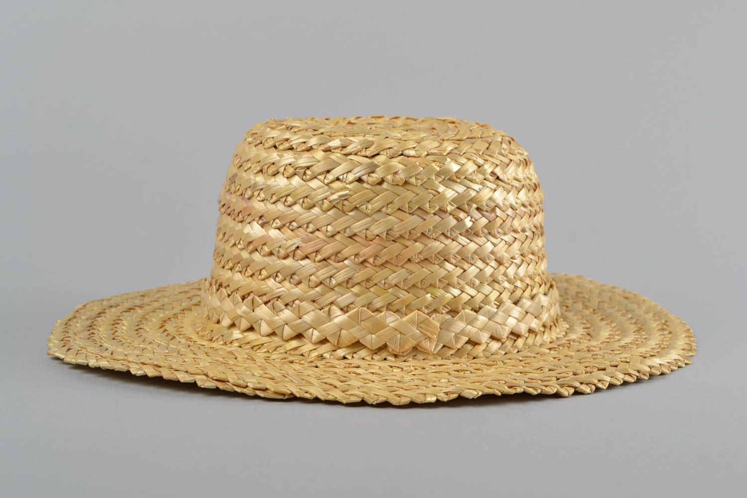 Мужская соломенная шляпа эко аксессуар плетеный вручную головной убор фото 3