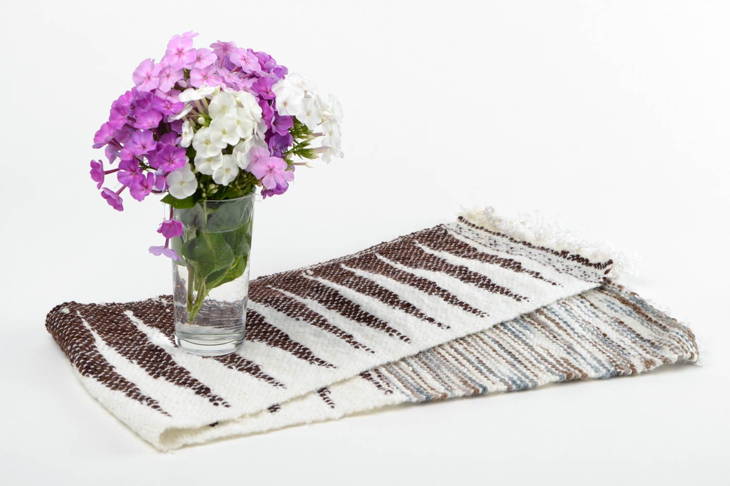 Handmade table towel decorative designer towel for table serving interior decor photo 1