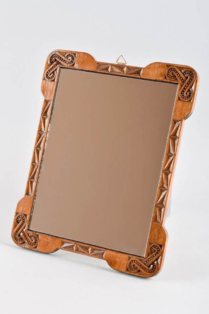 Wandspiegel Holz handgefertigt Kosmetik Spiegel schön Wandspiegel Design  foto 2