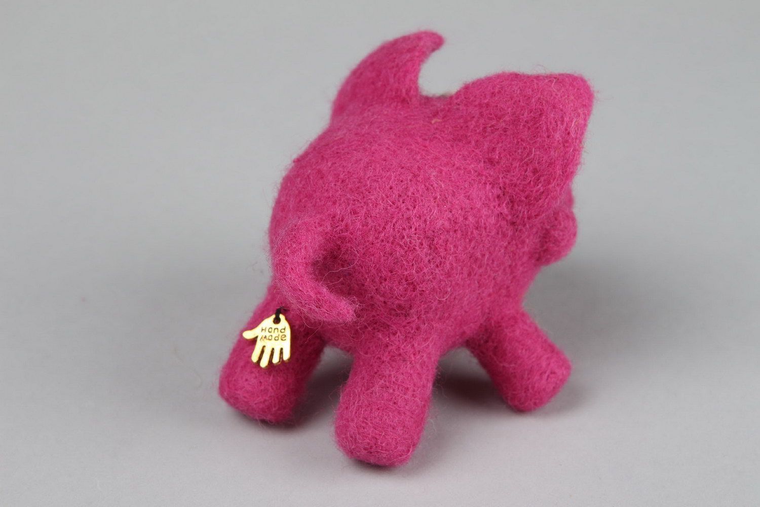 Felted soft toy Pig photo 3