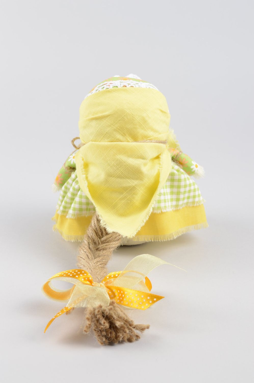 Puppe handgemacht Geschenk Idee schönes Spielzeug Deko Puppe Amulett für Haus foto 4