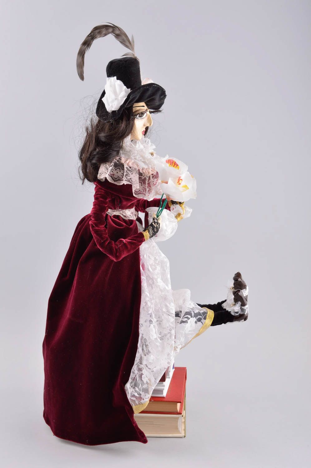 Кукла ручной работы авторская кукла интерьерная керамическая кукла Камелия фото 2