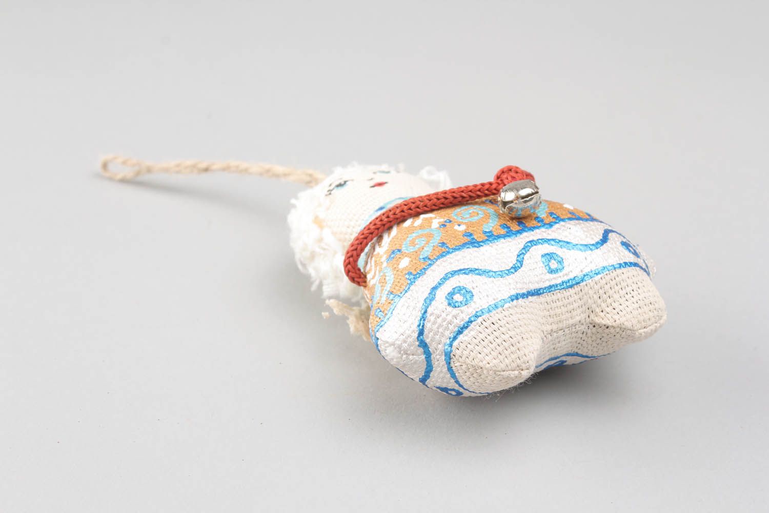 Pingente decorativo de tecido preenchido com trigo mourisco Anjo foto 3
