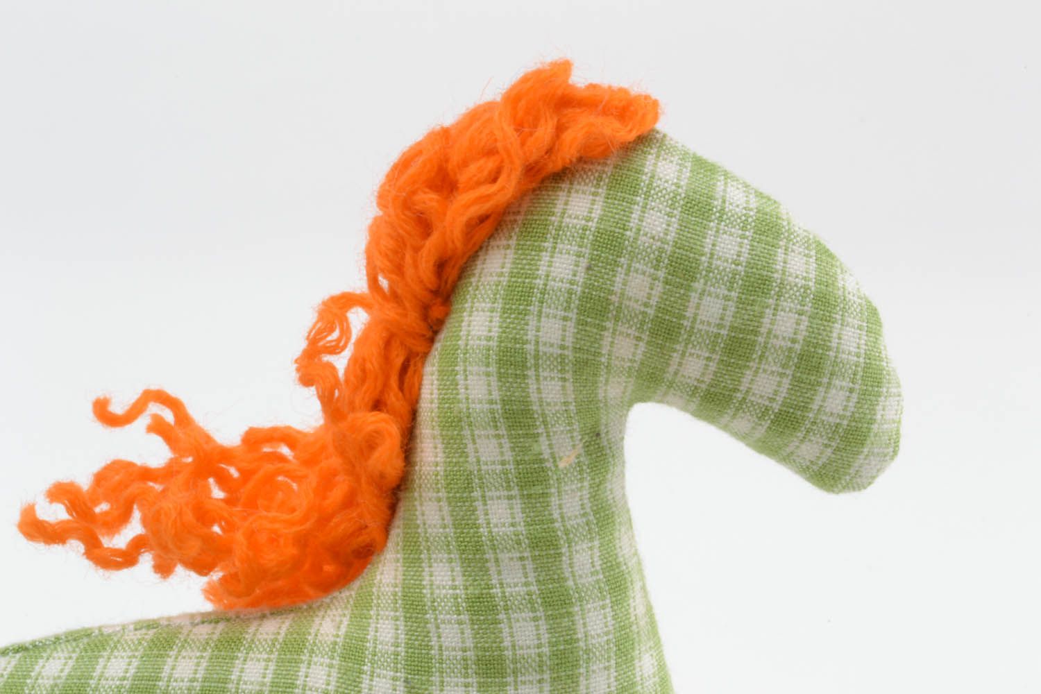Cavallino a maglia fatto a mano giocattolo di peluche decorazione di casa  foto 4
