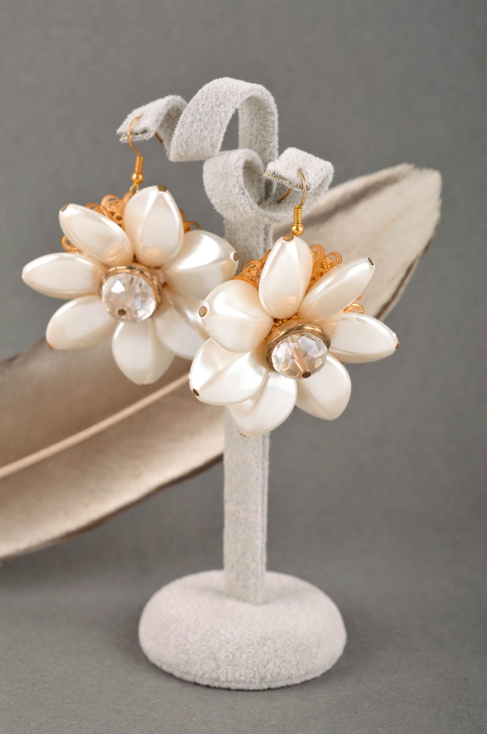 Flower earrings for women handmade earrings with charms fashion earrings photo 1