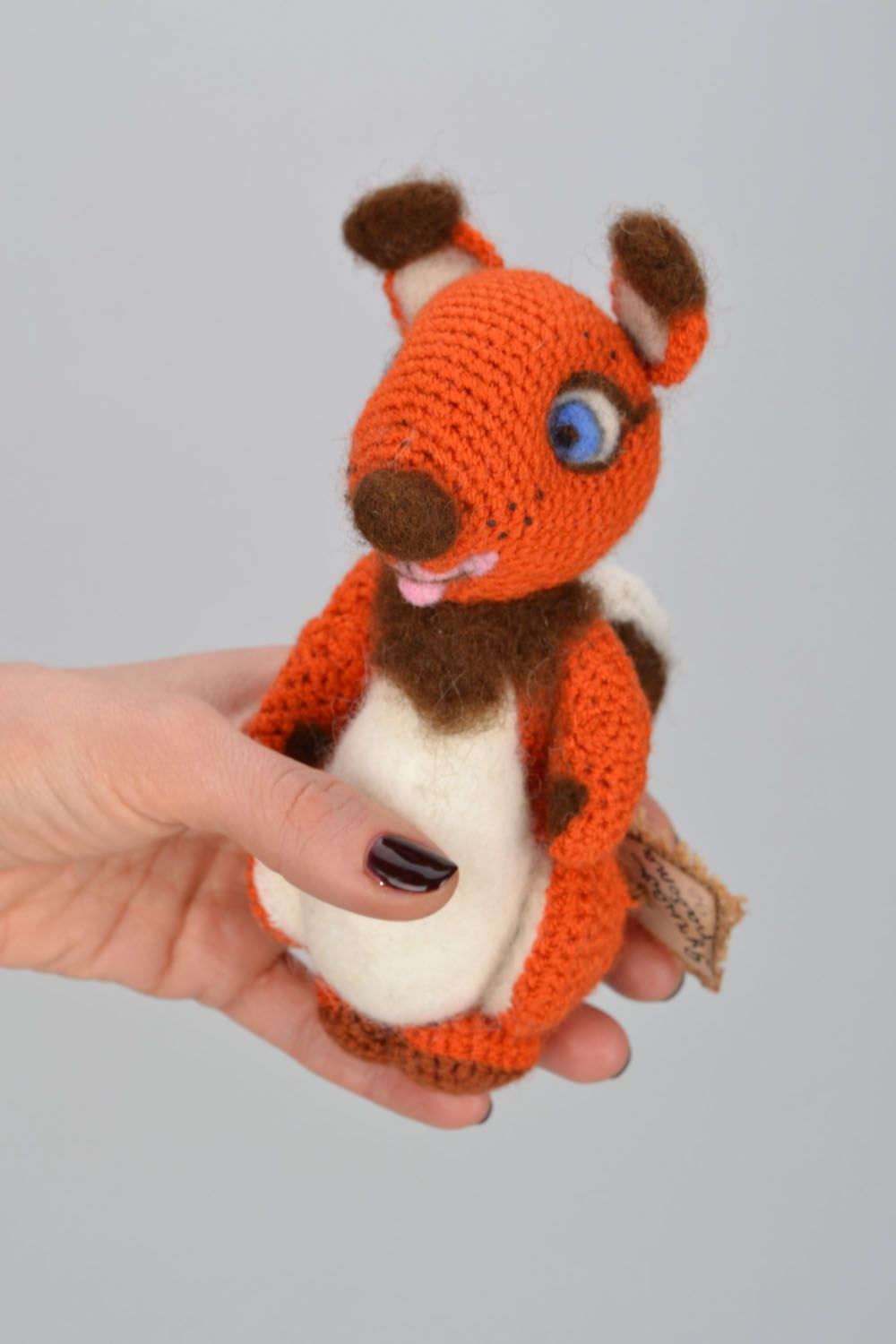 Peluche tricotée faite main Écureuil  photo 2