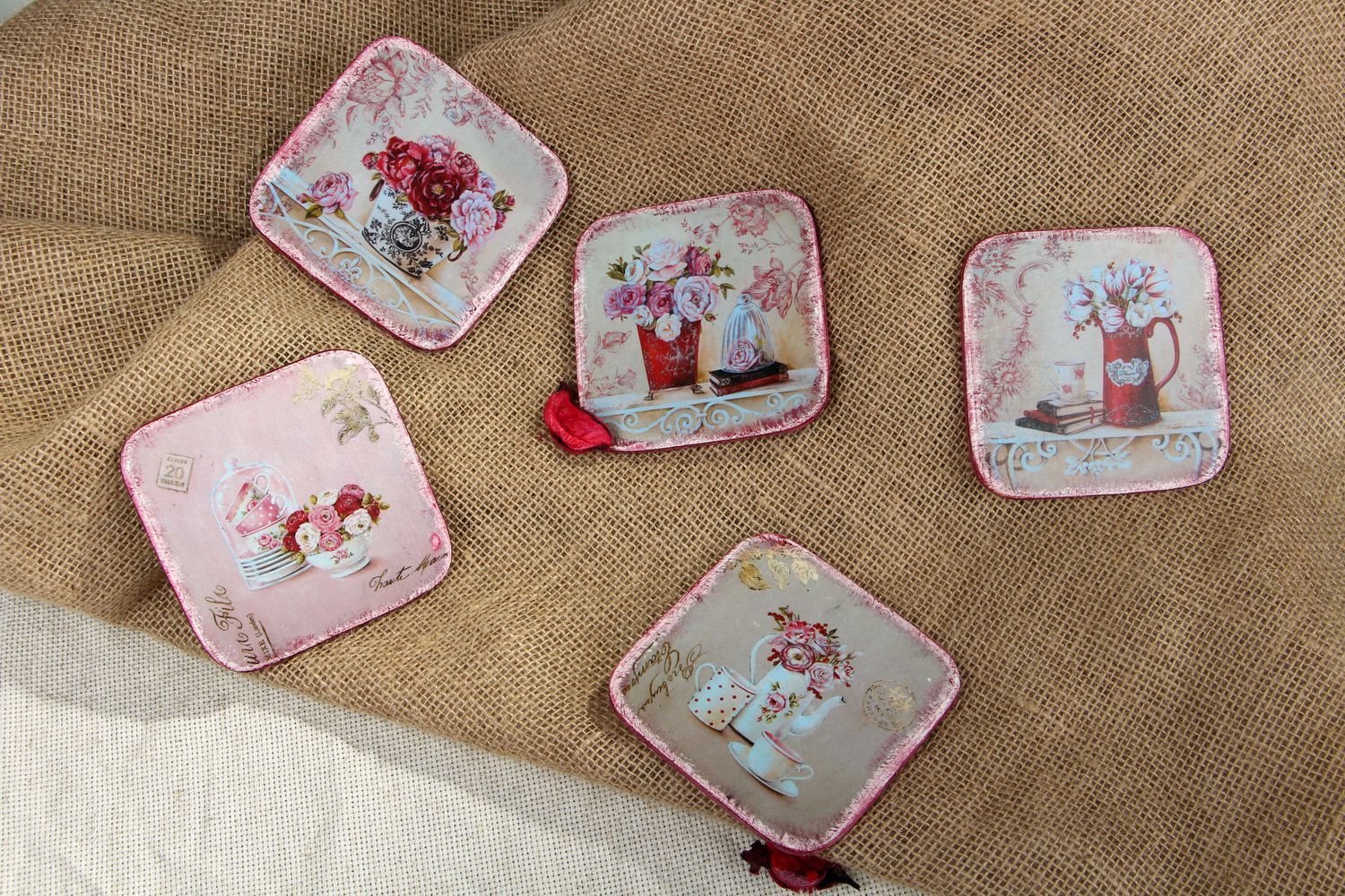 Set of cup coasters photo 4