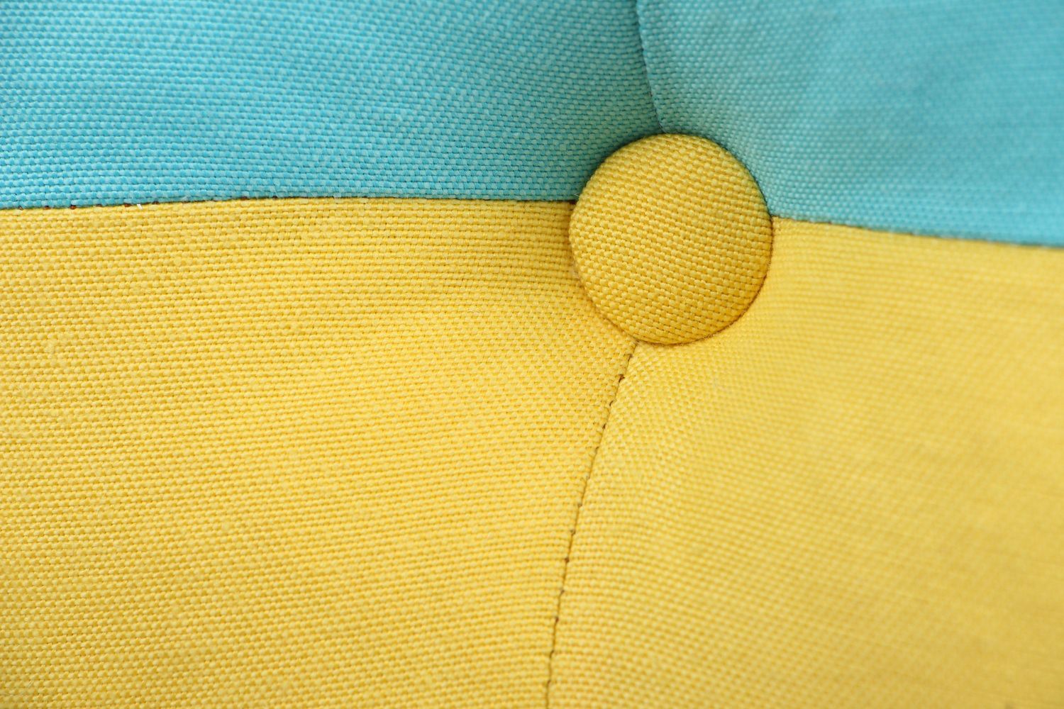 Pillow made in colors of the Ukrainian flag photo 2