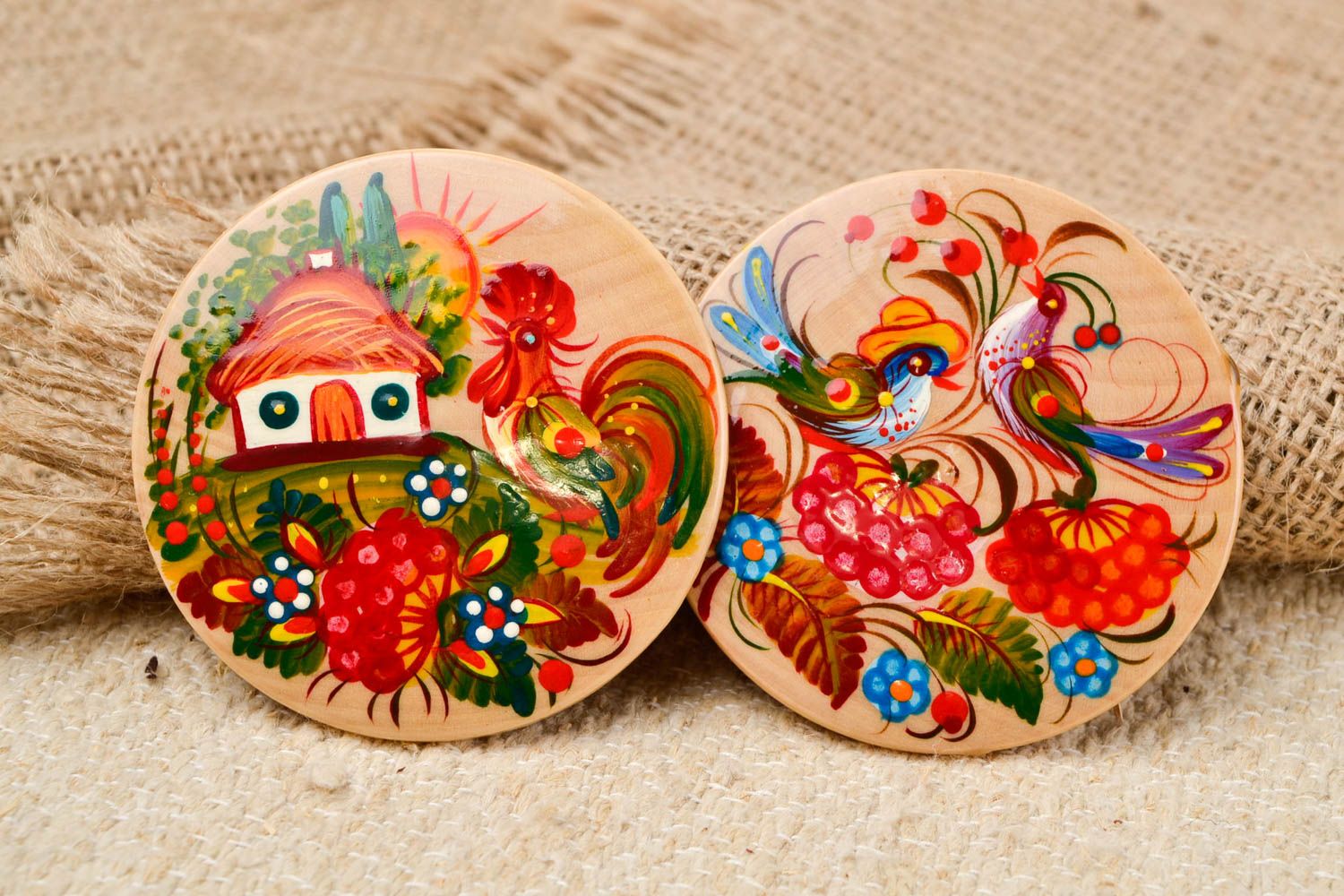 Handmade fridge magnet interior decor wooden souvenirs decorative use only photo 1