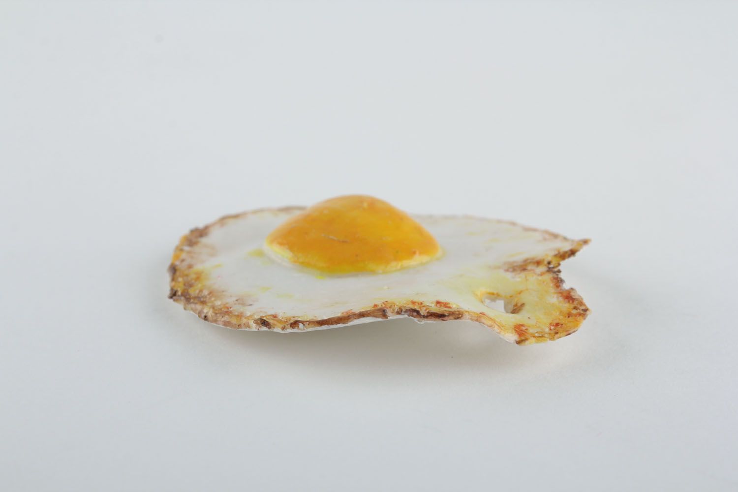 Polymer clay magnet Fried Egg photo 3