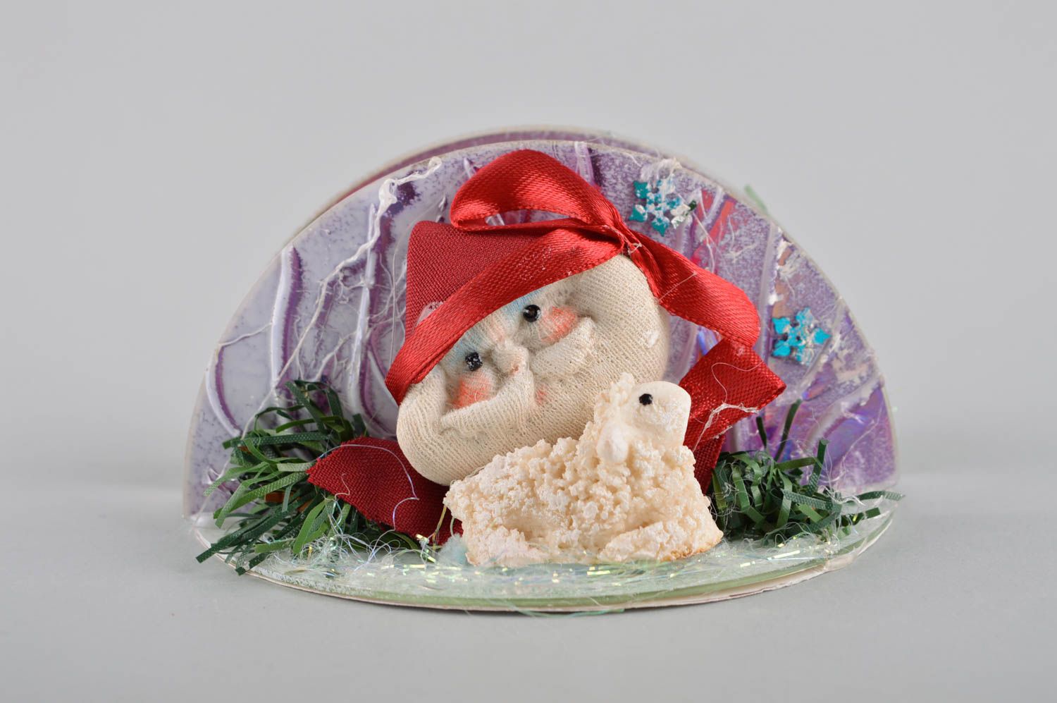Servilletero de Navidad original servilletero artesanal decoración de interior  foto 3