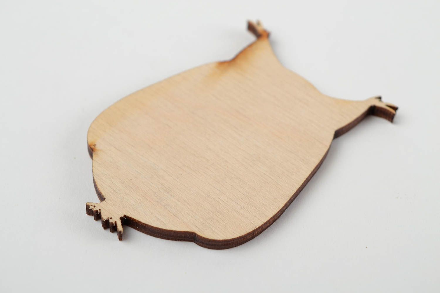 Handmade Holzartikel zum Gestalten Holzfigur zum Bemalen Scrapbook Material Eule foto 5