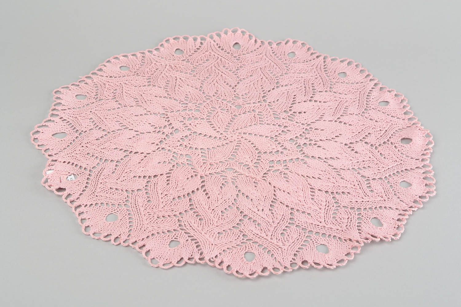 Knitted napkin decorative handmade lace napkin for coffee table interior ideas photo 5
