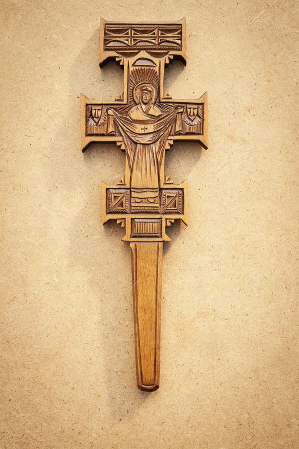 Настенный крест деревянный фото 2