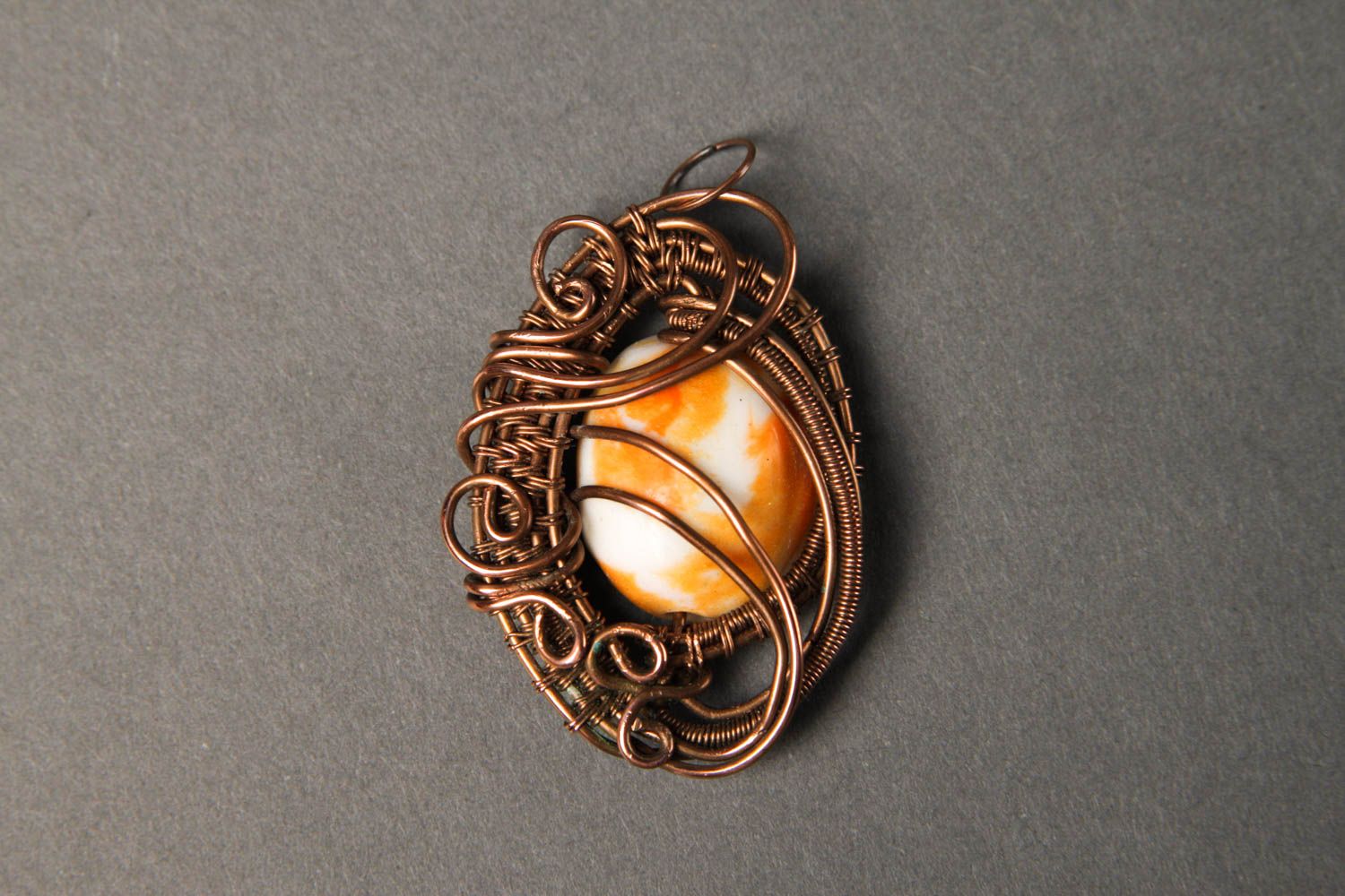 Stylish handmade copper pendant fashion accessories metal jewelry designs photo 2
