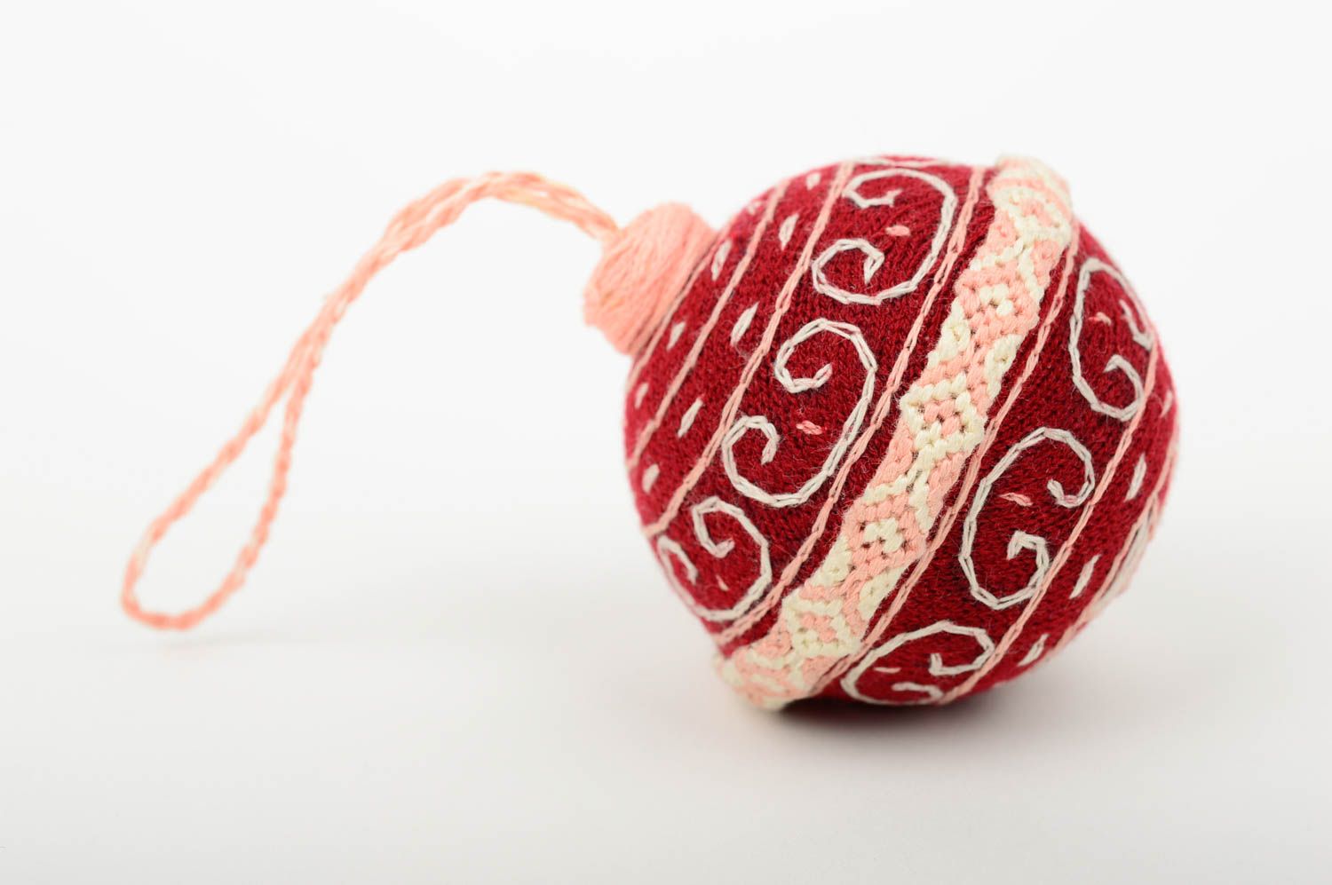 Unusual handmade ball beautiful decorative accessories stylish Christmas decor photo 2