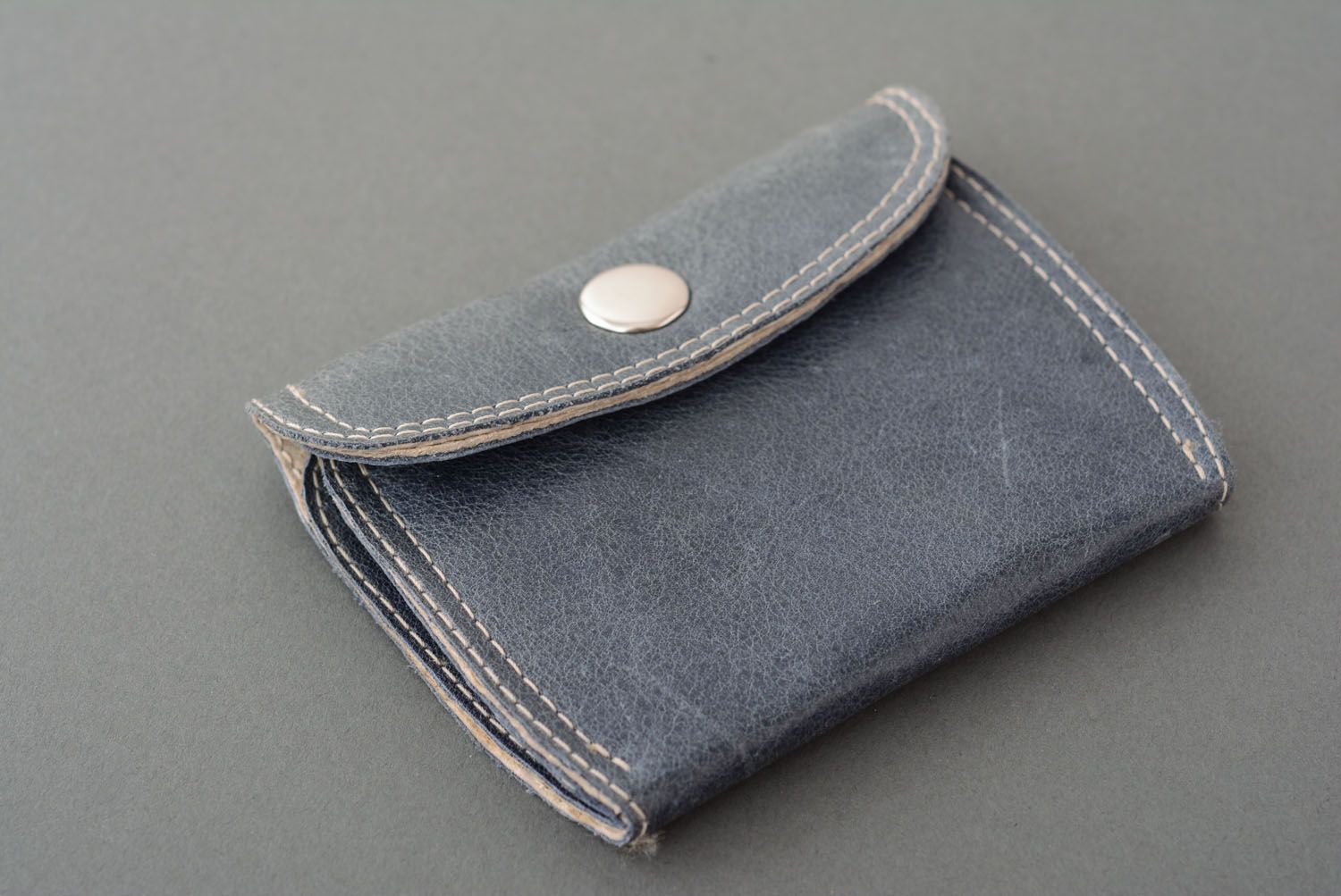 Leather wallet for coins photo 2