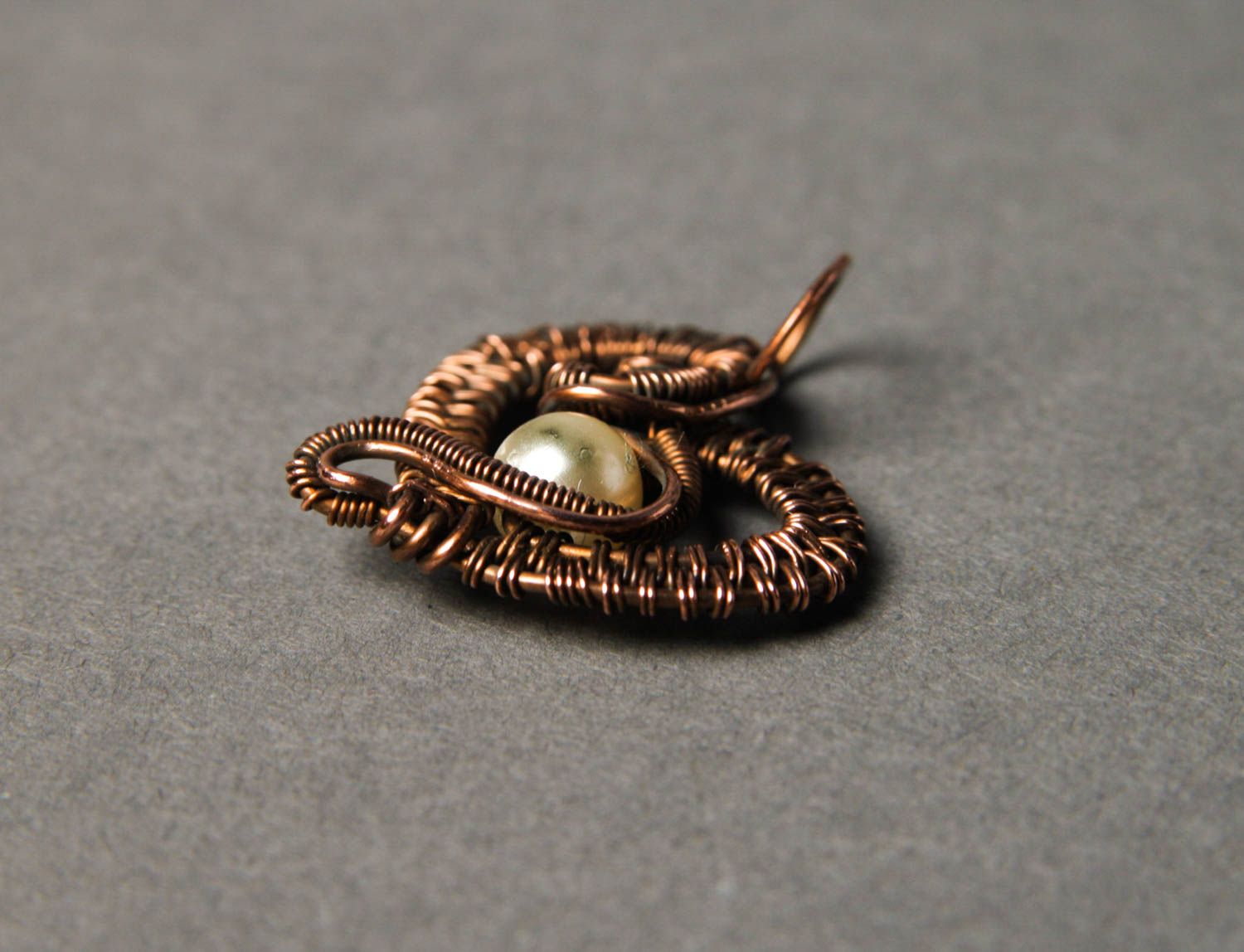 Unusual handmade copper pendant metal jewelry designs wire wrap ideas photo 4