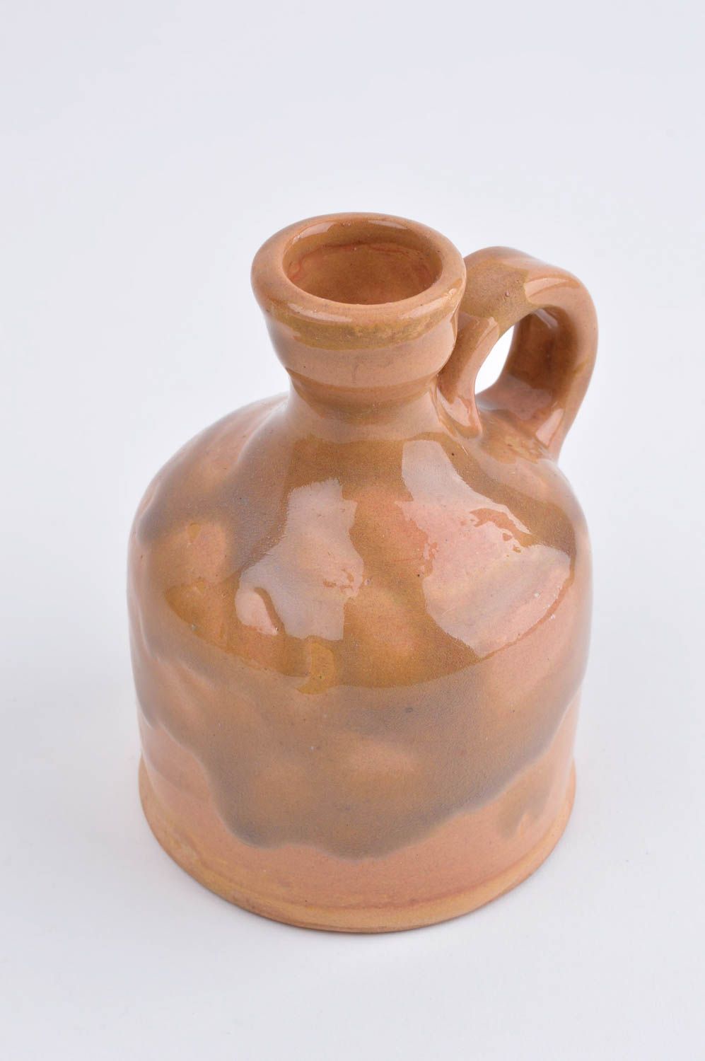 Handgefertigter Öko Keramik Krug braun Keramik Flasche Küchen Zubehör  foto 4