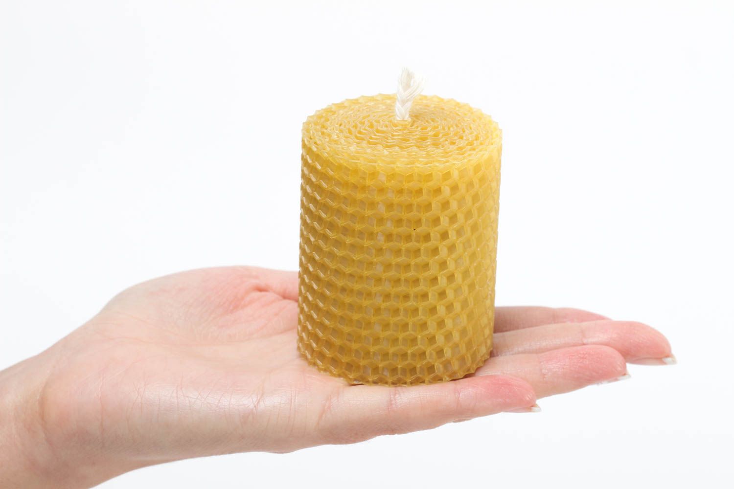 Свечи из вощины ручной работы красивые свечи набор 2 медовые подарочные свечи фото 5
