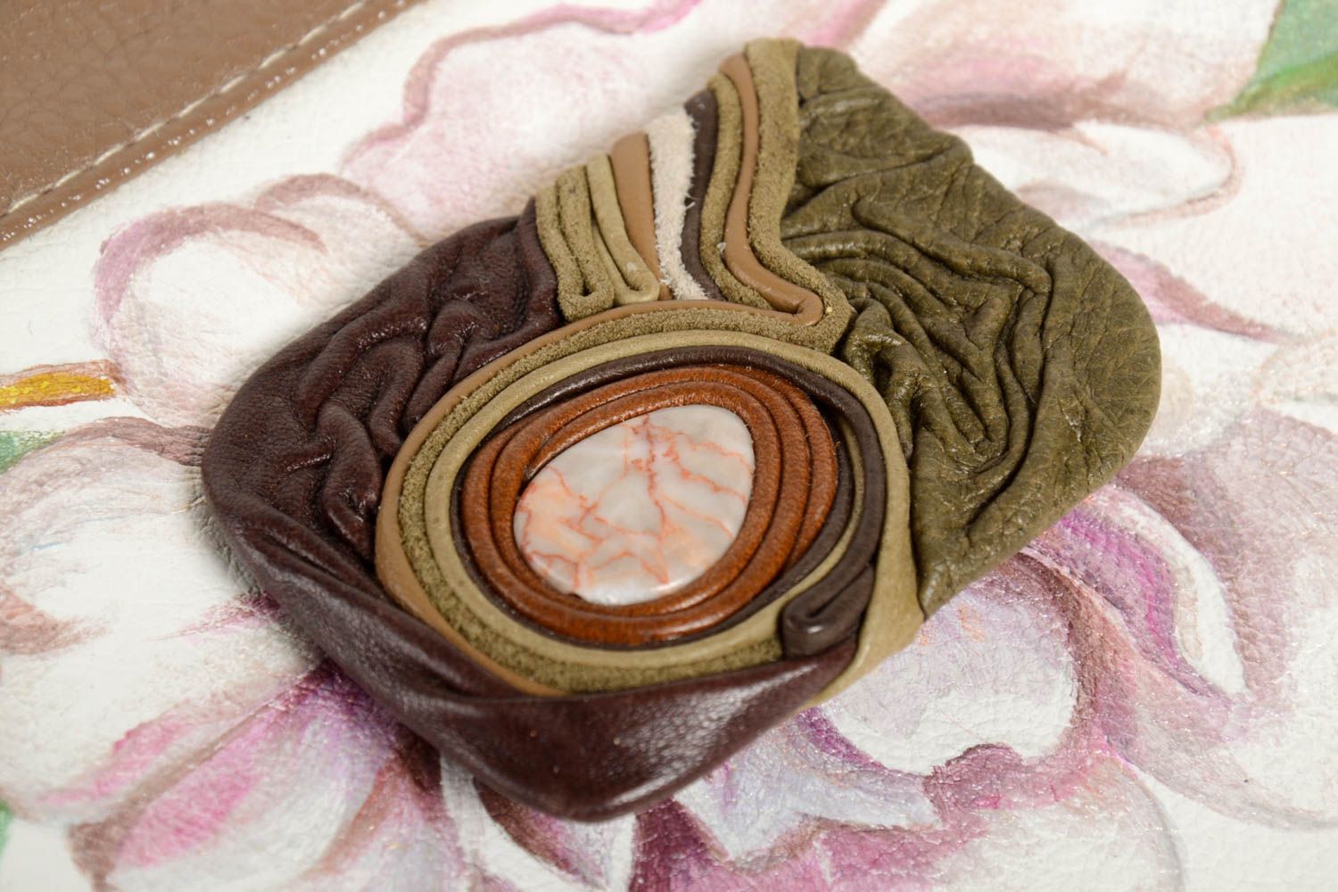 Bolso de cuero hecho a mano al hombro accesorio de moda regalo para mujer foto 3