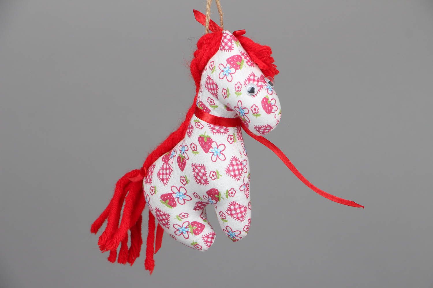 Interior textile toy Strawberry Pony photo 1