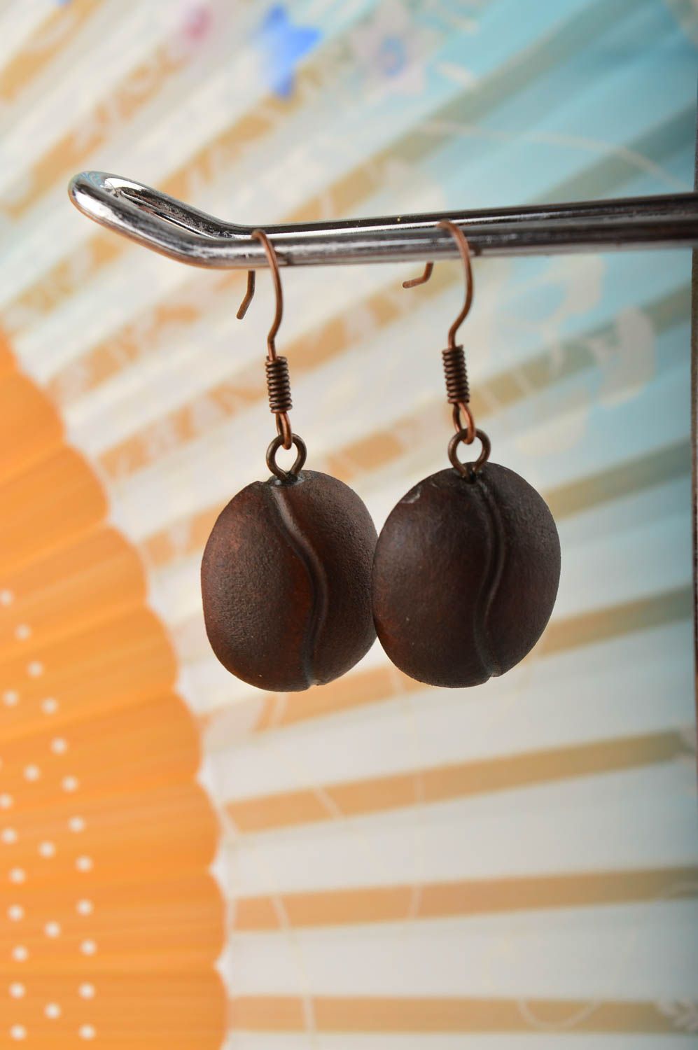 Handmade earrings ceramic jewelry designer accessories for girls unique gifts photo 1