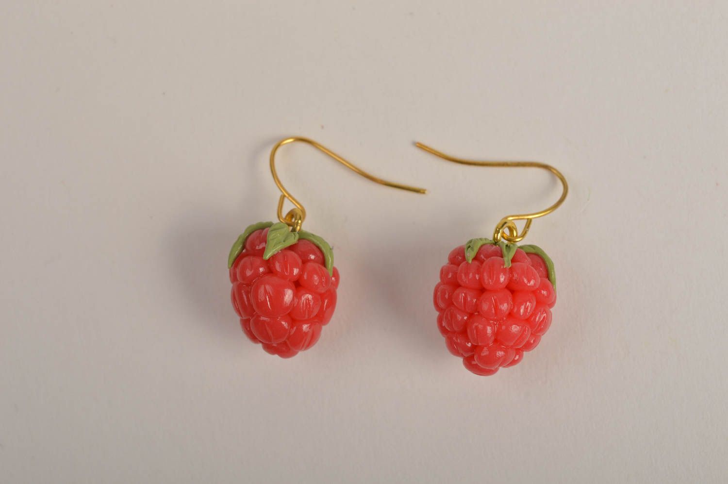 Stylish handmade plastic earrings cute dangle earrings artisan jewelry  photo 5