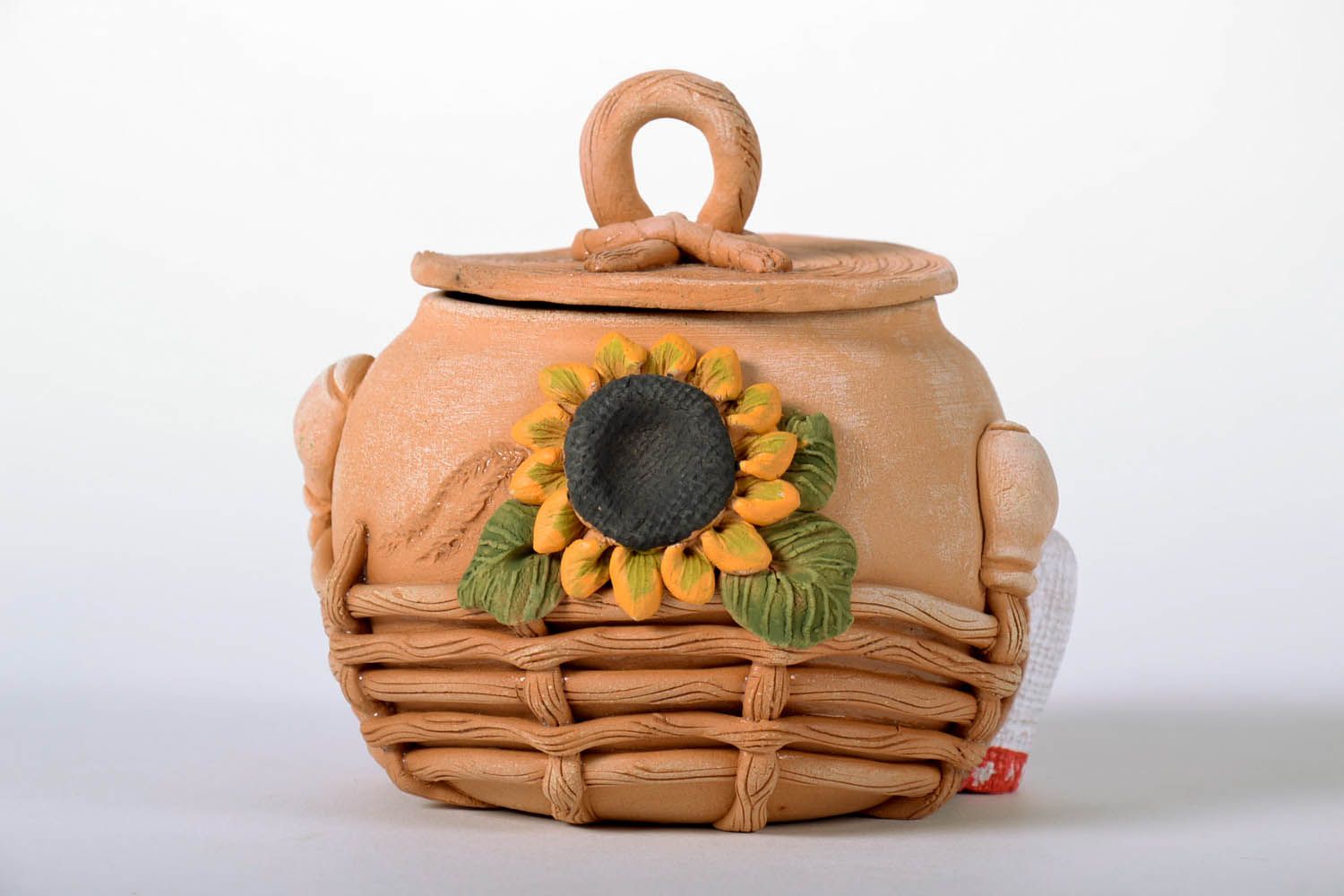 Decorative pot with lid photo 2