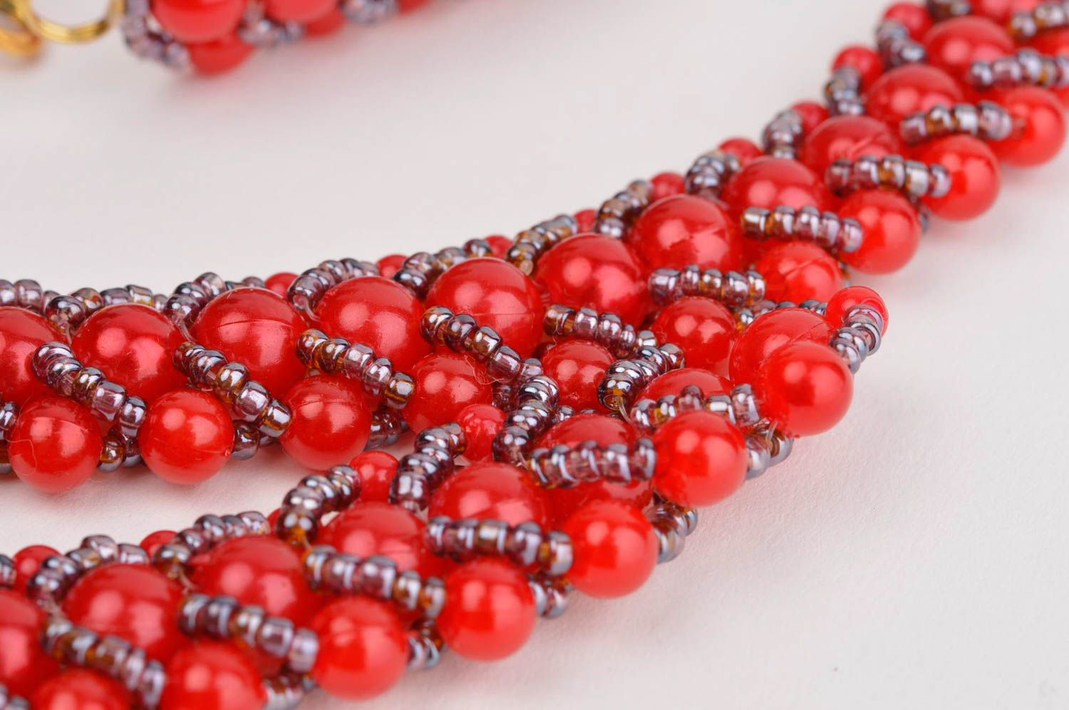 Beautiful handmade jewelry set beaded necklace and bracelet designs gift ideas photo 5