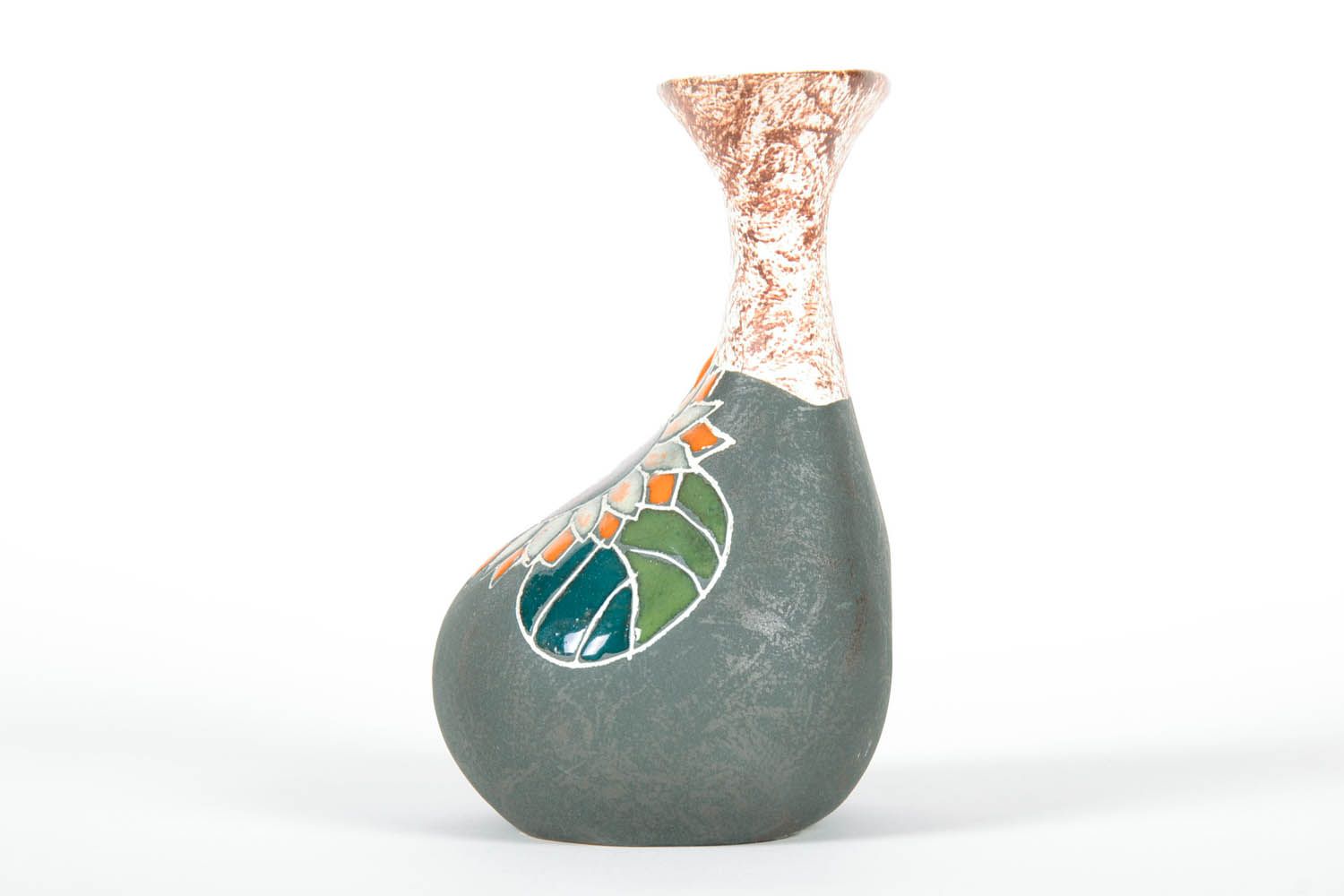 Глиняная ваза Подсолнух фото 4