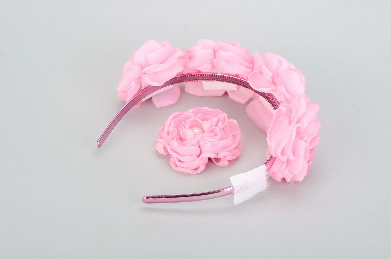 Headband with flowers Rose photo 1