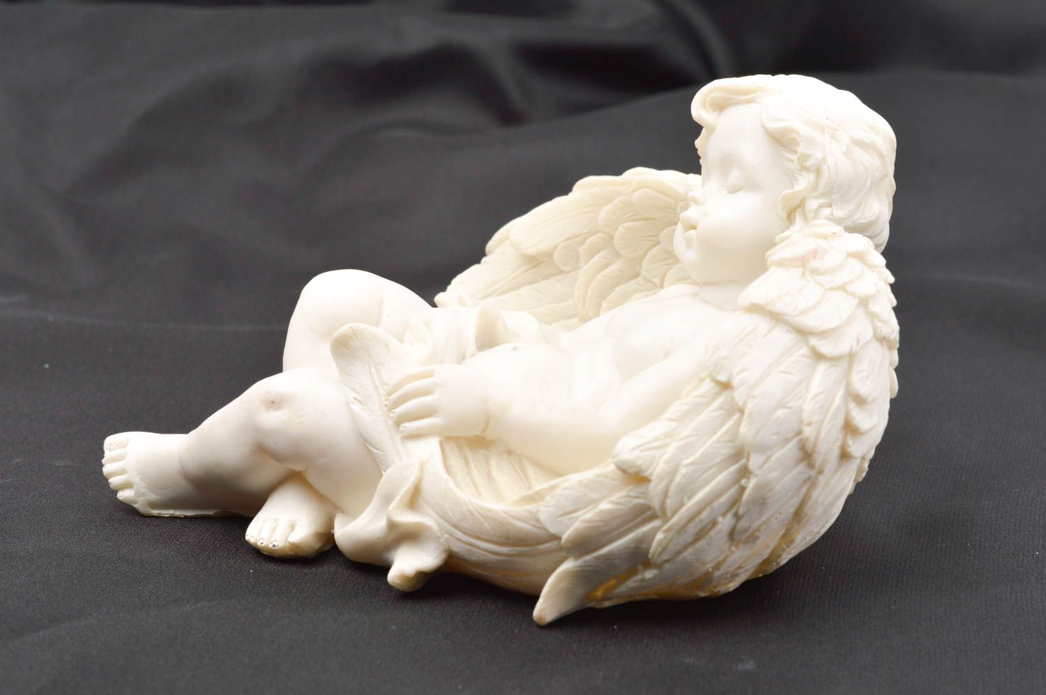 Figura de angelito hecha a mano de yeso figura decorativa decoración de hogar  foto 2