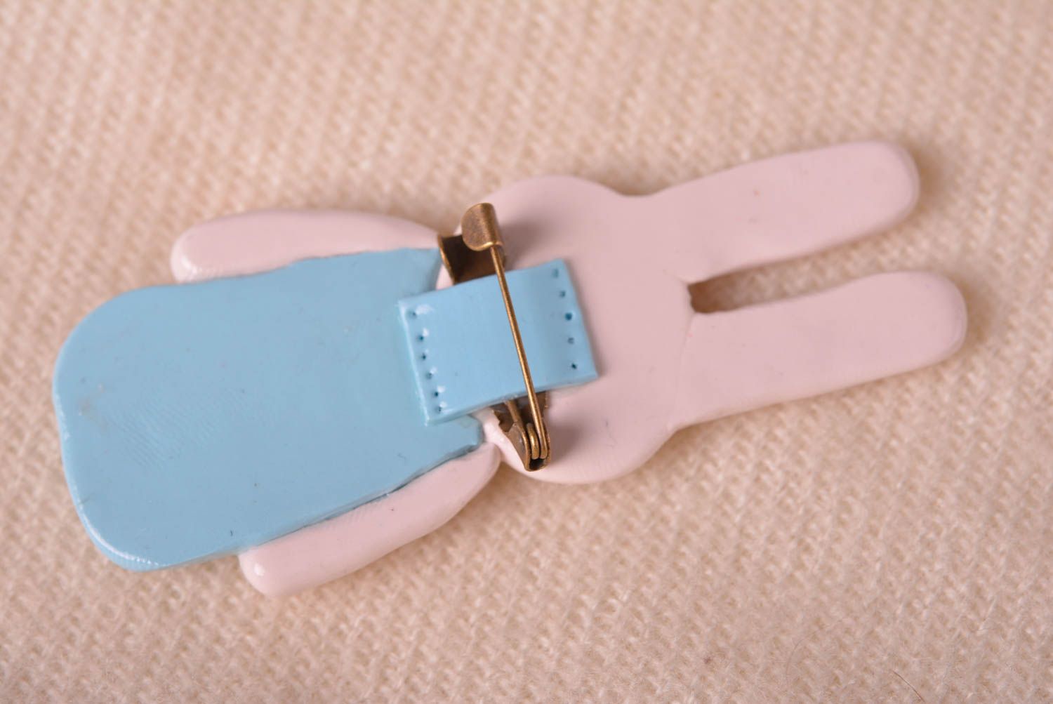 Broche de arcilla polimérica hecho a mano bisutería fina accesorio para mujer foto 5