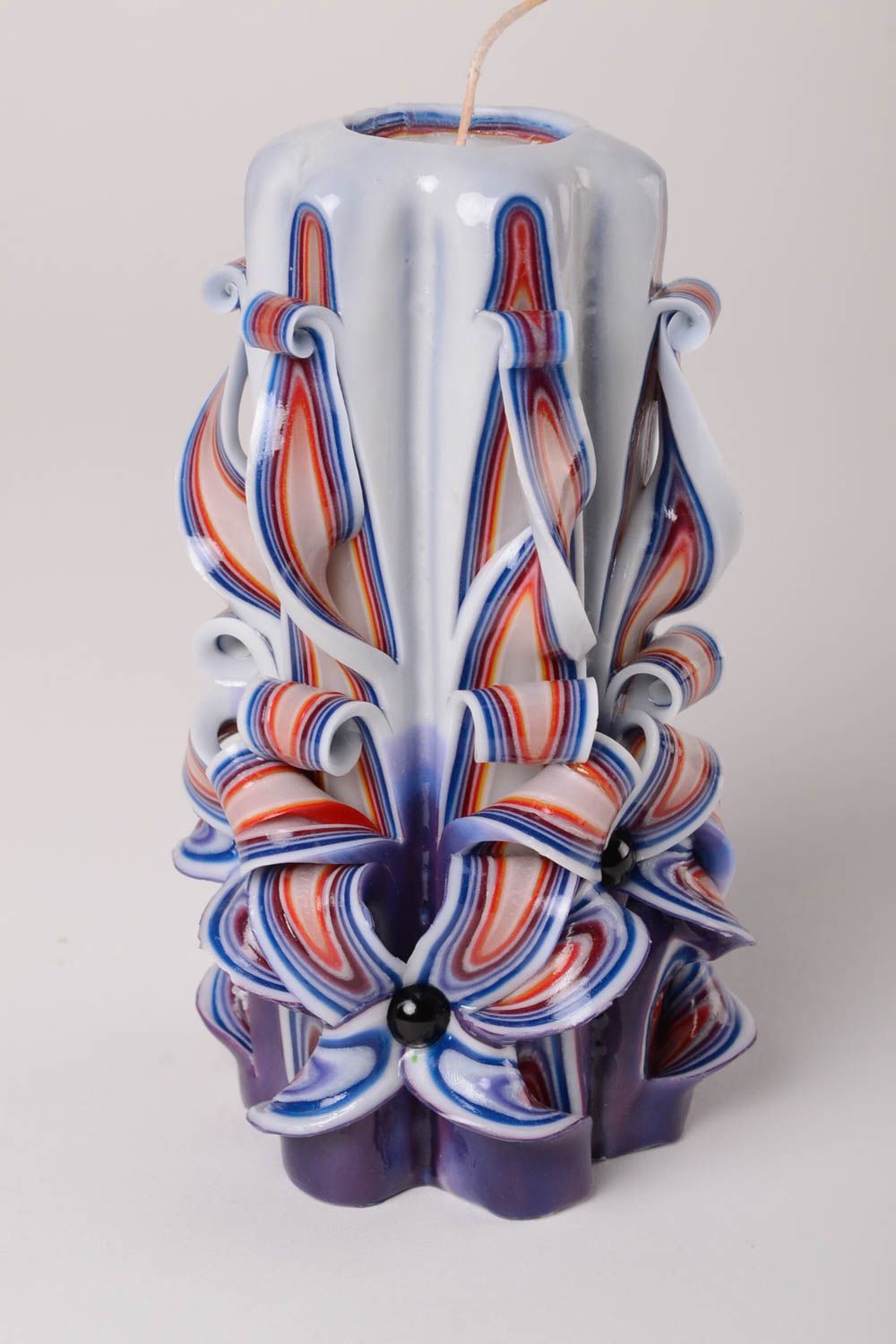 Vela de parafina hecha a mano decoración de interior objeto decorativo foto 1