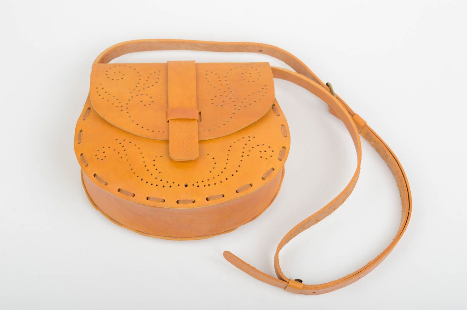 Сумка ручной работы сумка через плечо коричневая сумка из кожи модная авторская фото 3