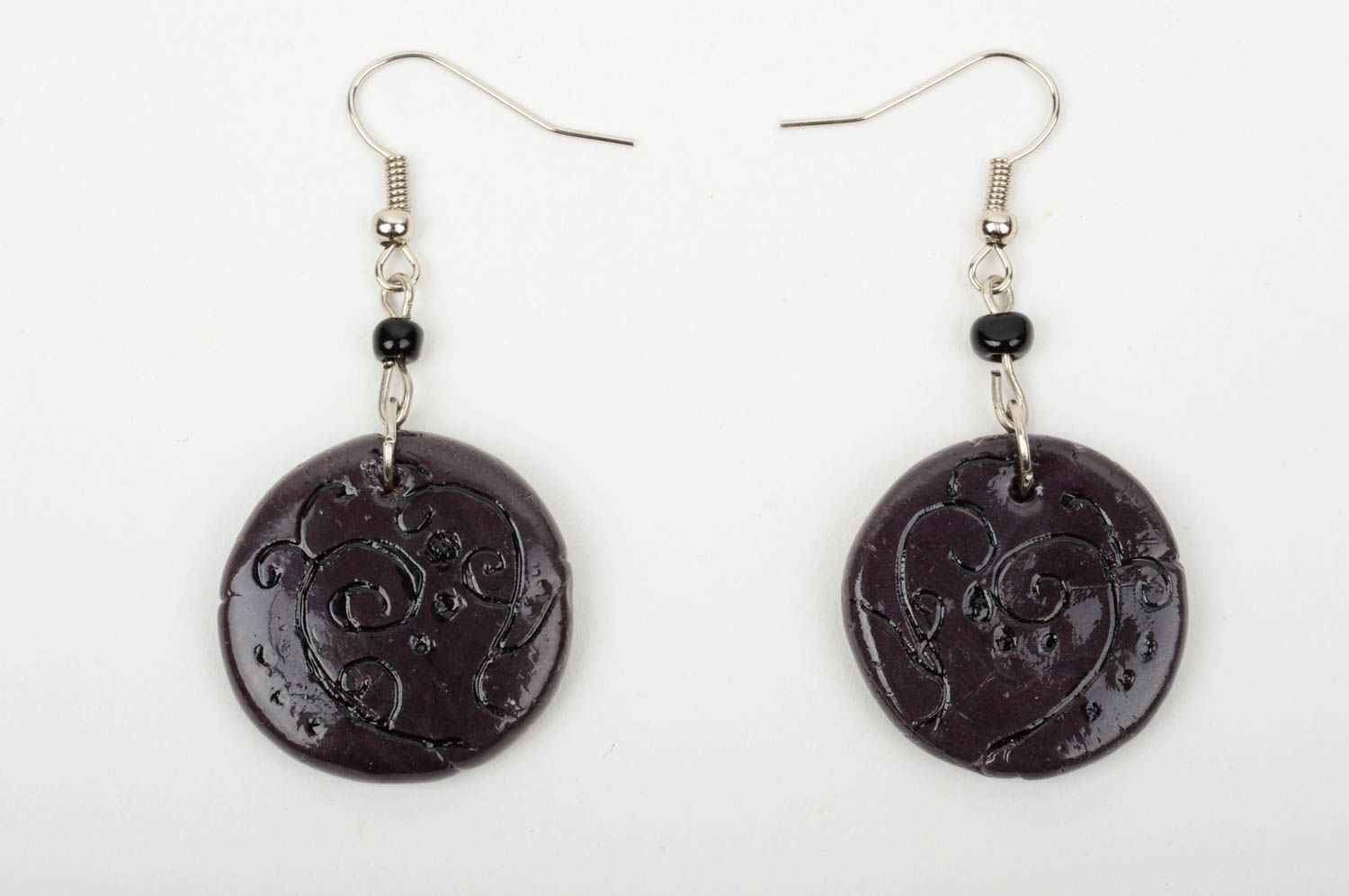 Handmade earrings polymer clay dangling earrings designer accessories cool gifts photo 3