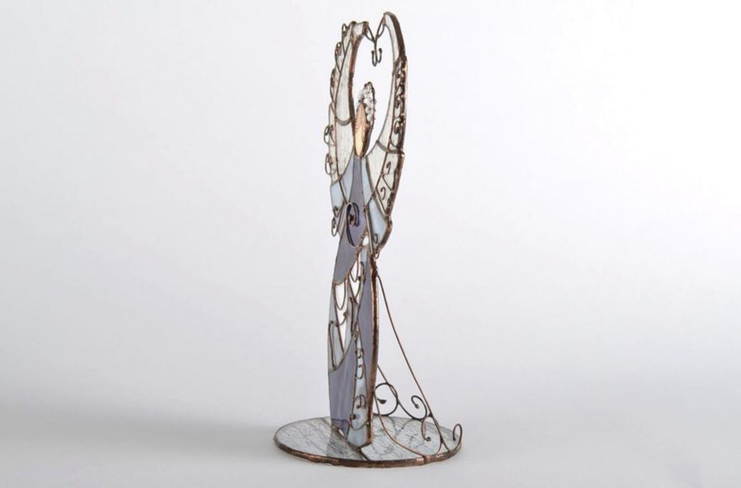 Estatuilla de cristal manchado ‘Ángel navideño’ foto 5