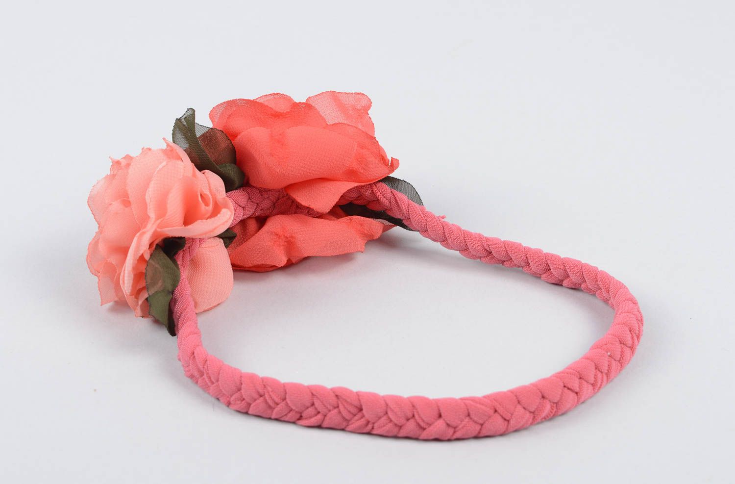 Unusual handmade flower headband beautiful hair ornaments trendy hair  photo 2