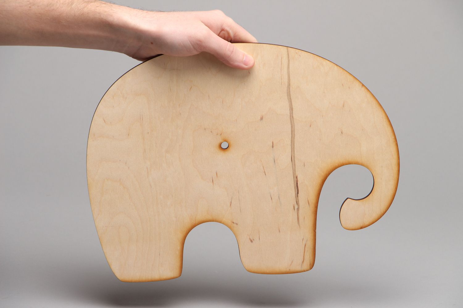 Handmade Rohling aus Sperrholz Elefant foto 4