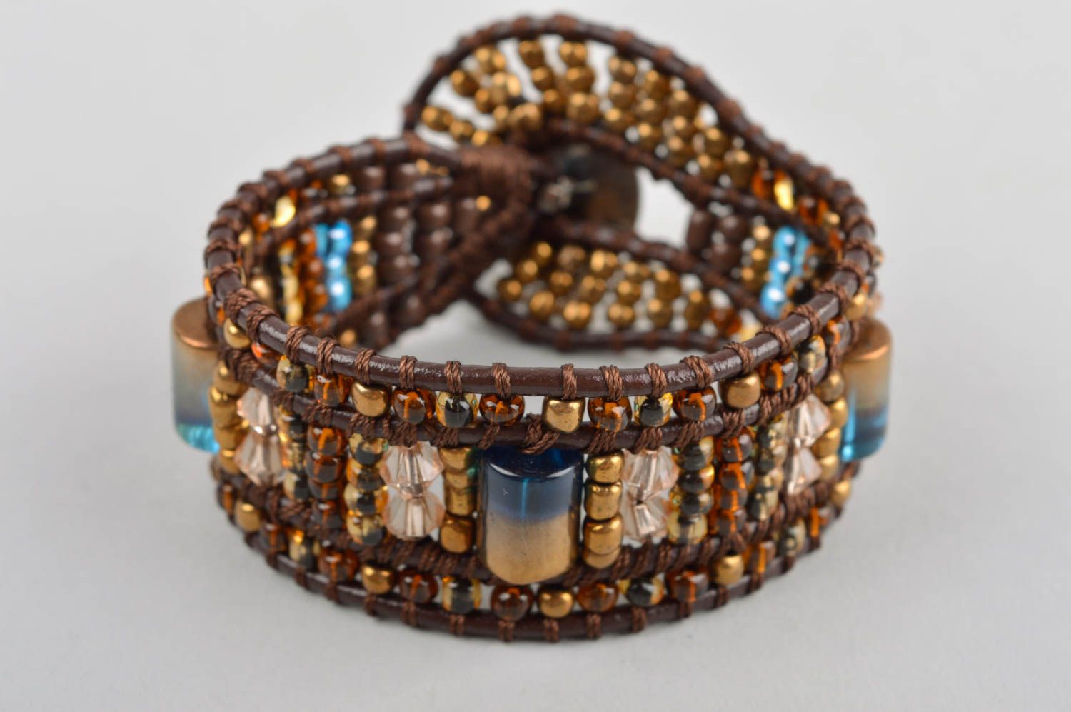 Handmade jewellery designer bracelet wrap bracelet beaded jewelry gifts for her photo 2