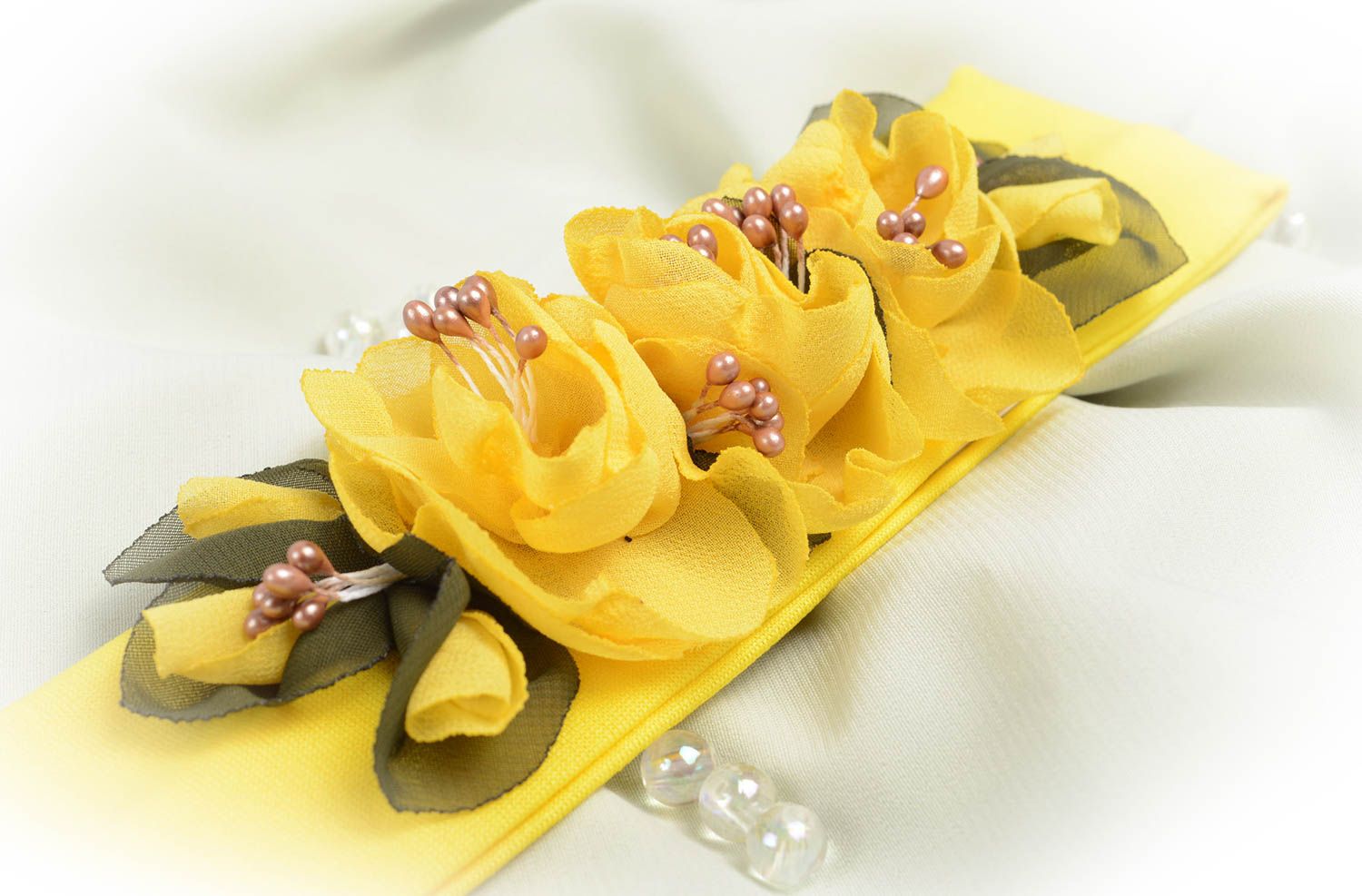 Stylish handmade headband childrens hair ornaments flowers in hair gift ideas photo 1