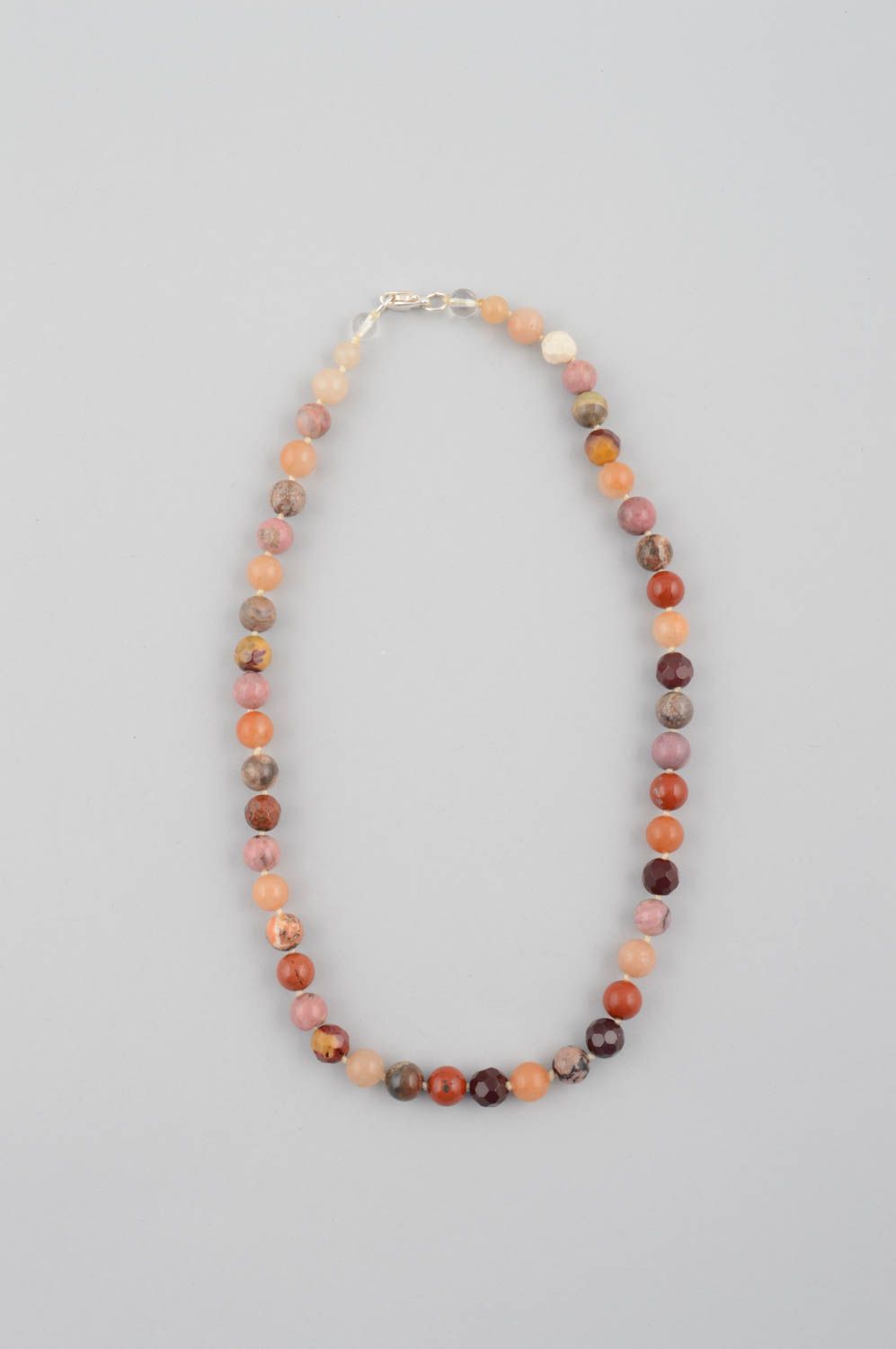 Handmade designer bright necklace cute elegant necklace natural stone jewelry photo 2