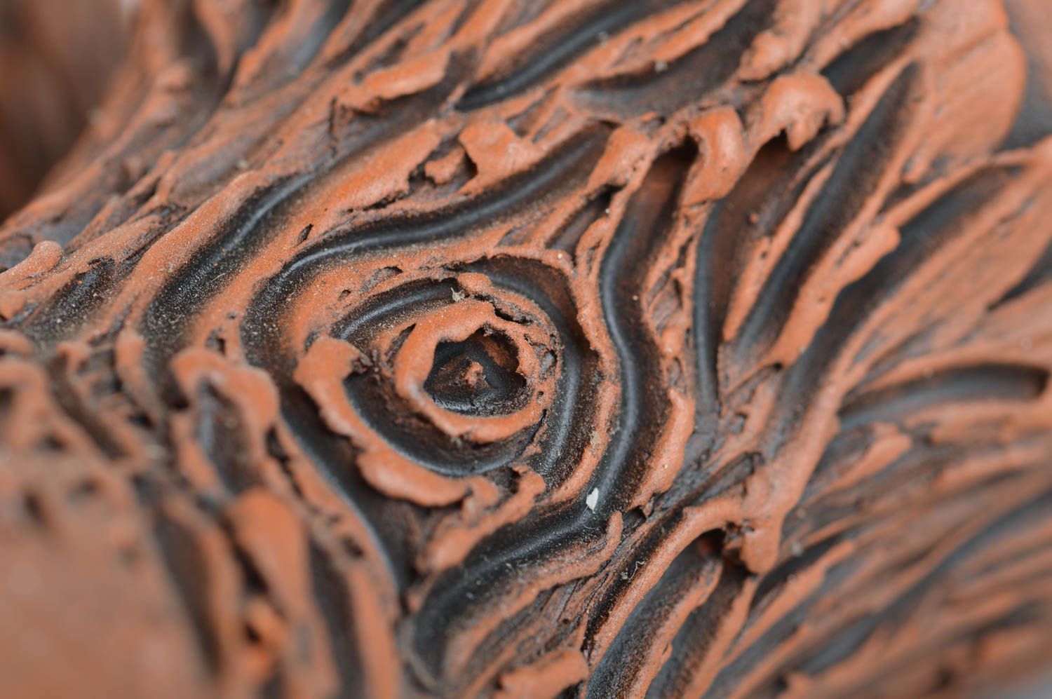 Керамические кружки набор из 6 изделий для кофе по 100 мл коричневые хэнд мейд фото 4