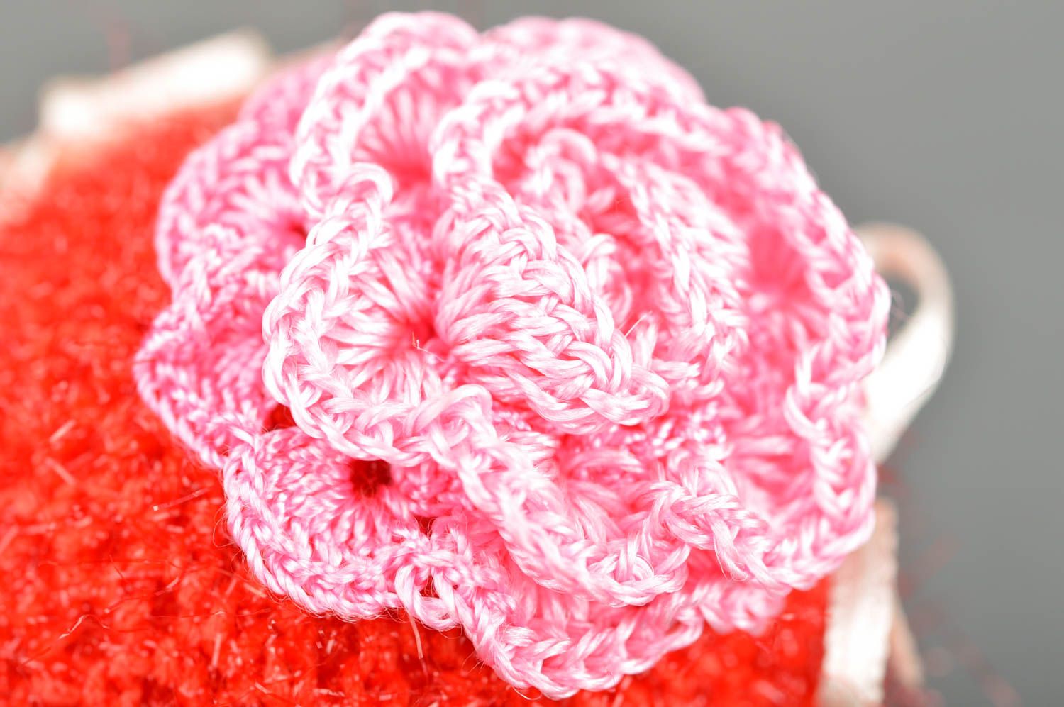 Red decorative crocheted Easter egg handmade beautiful designer home ideas photo 4