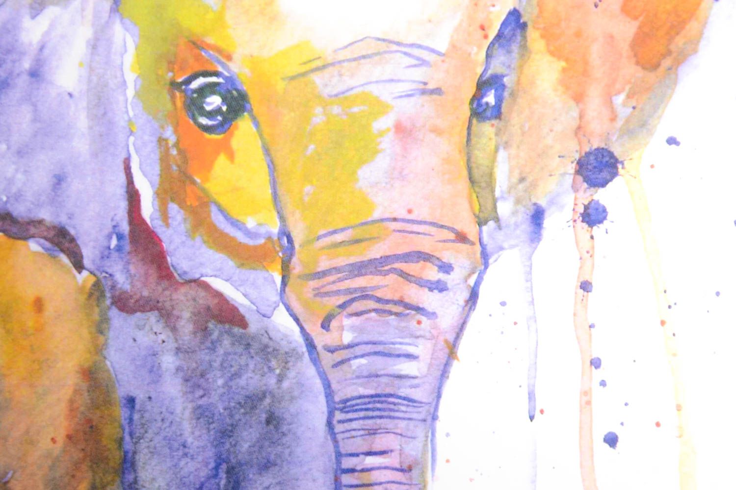 Handmade Deko für Wohnzimmer Deko Wandbild Geschenk zum Einzug Elefanten foto 4