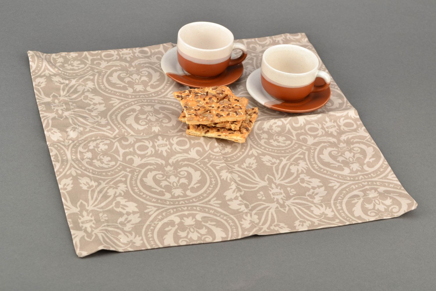 Fabric tablecloth with print Fresco photo 1